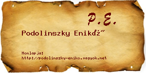 Podolinszky Enikő névjegykártya